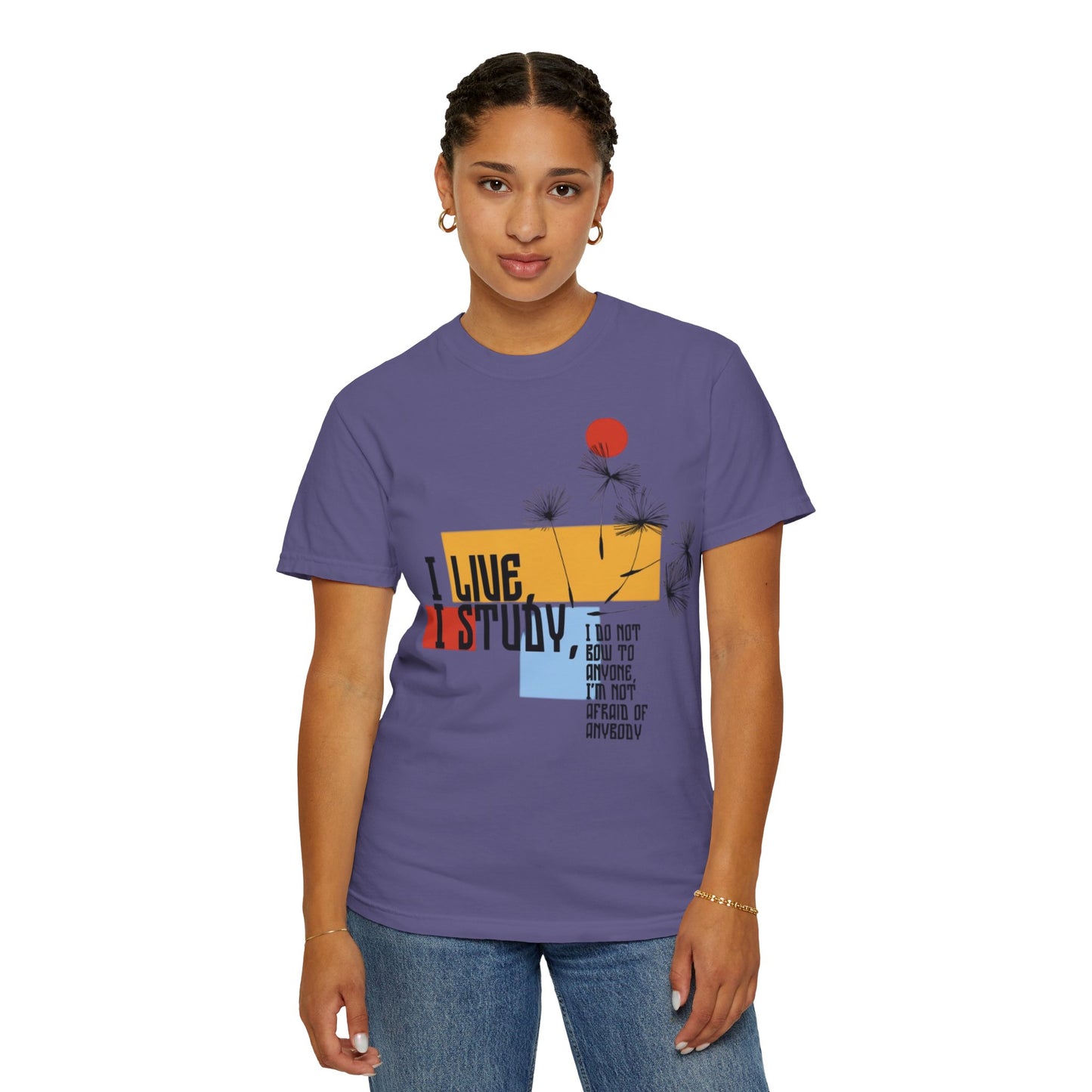 I Live I Study - Unisex Garment-Dyed T-shirt