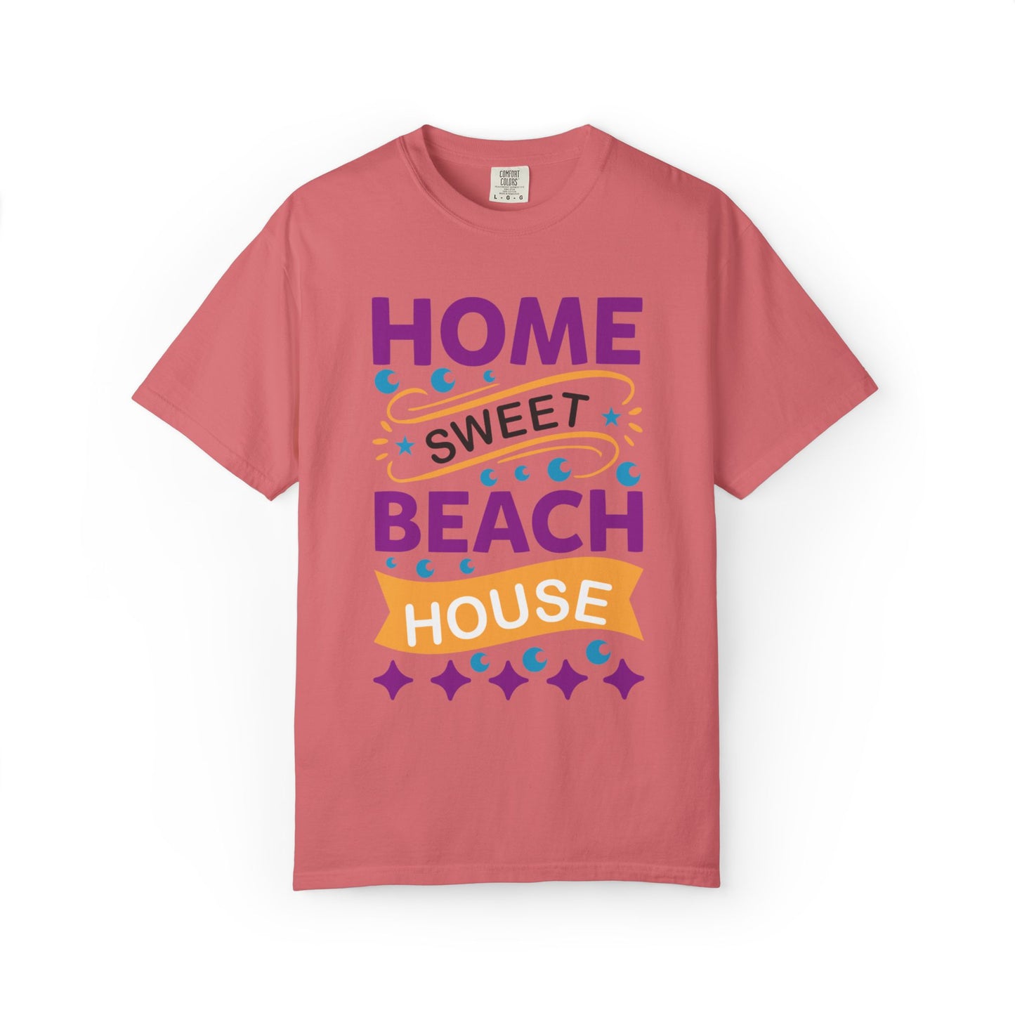 Enjoyable Home Sweet Beach House Beach Life Sun Sand Sea Seashells Sea Breeze Beach Sun Glasses  Unisex Heavy Cotton T-Shirt
