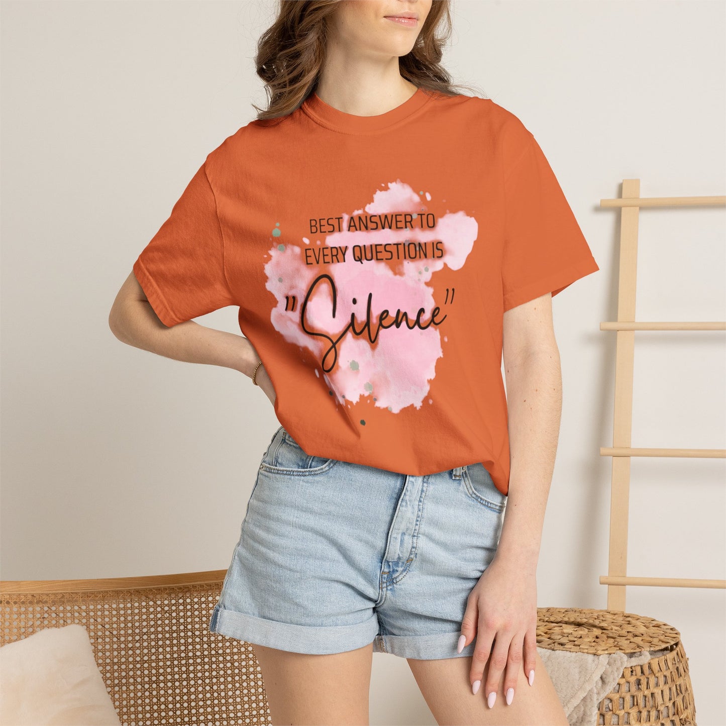 Silence - Unisex Garment-Dyed T-shirt