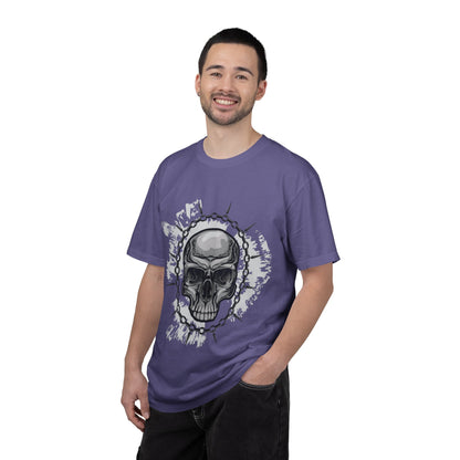 Chain Skull Cranium Head Anatomy Bones Trend Tee Horror Creepy Head X-ray Unisex Heavy Cotton T-Shirt