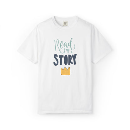 Read Me A Story Time Travel Superhero Parallel Trendy Tee Universe Fiction Connection Grand Parents Unisex Heavy Cotton T-Shirt