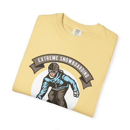 Extreme Snowboarding Sports Club Holly Jolly Winter Tee Wonderland Unisex Heavy Cotton T-Shirt
