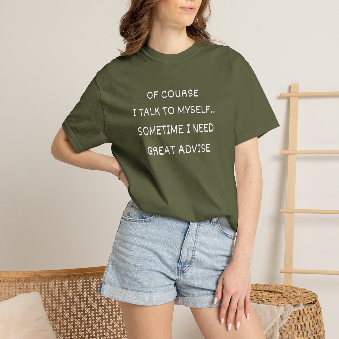 I Talk to Myself Unisex Garment-Dyed T-shirt