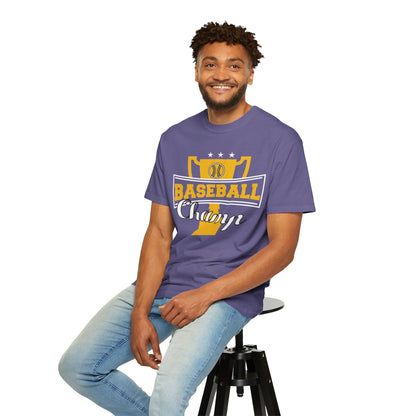 Baseball Champ Tee Bullpen Pitcher Bats League Game Sports Unisex Heavy Cotton T-Shirt