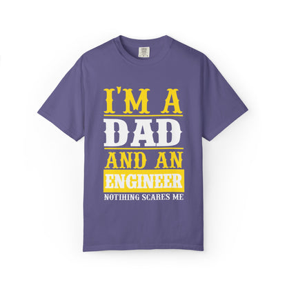 Proud Dad I’m Dad And An Engineer Fatherhood Role Model Problem-solving Critical Thinking Unisex Heavy Cotton T-Shirt