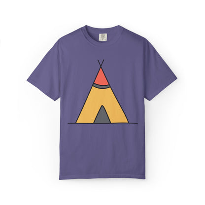 Camping  Adventure Lovers Tee Nature Exploration Bonfire Travel Van Unisex Heavy Cotton T-Shirt