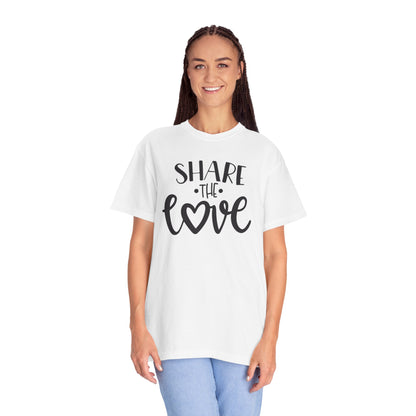 Share The Love Kindness Tee Compassion Empathy Support Community Affection Unisex Heavy Cotton T-Shirt