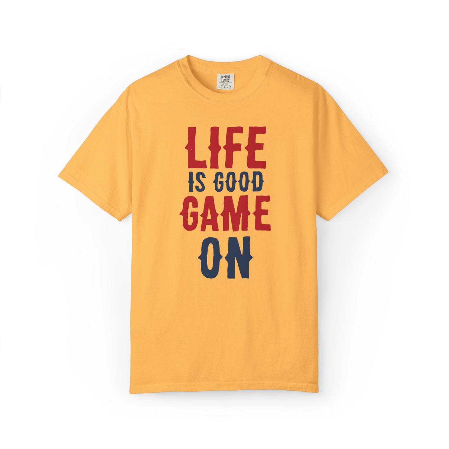 Life Is Good Game On Baseball Player Grand Slam Performers Tee Infield Magicians Batting Champions Unisex Heavy Cotton T-Shirt