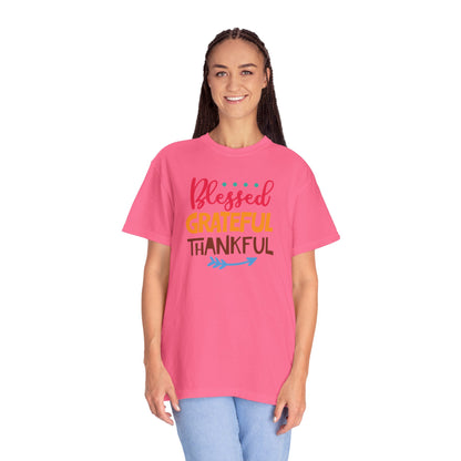 Blessed Grateful ThankfulAppreciate Everything Lovers Tee Positivity Self-Sufficiency Satisfaction Unisex Heavy Cotton T-Shirt