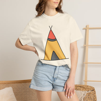 Camping  Adventure Lovers Tee Nature Exploration Bonfire Travel Van Unisex Heavy Cotton T-Shirt