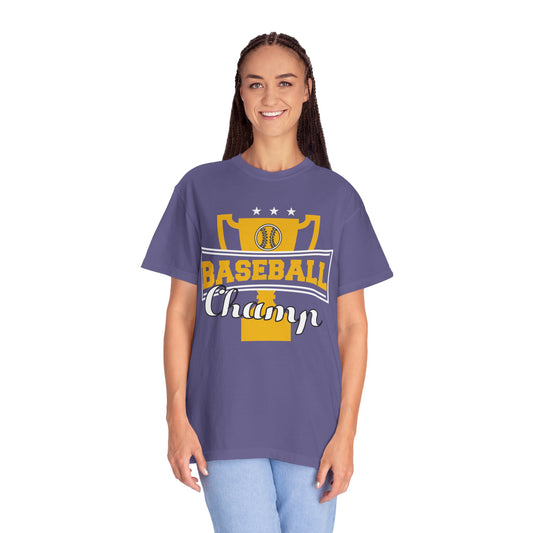 Baseball Champ Tee Bullpen Pitcher Bats League Game Sports Unisex Heavy Cotton T-Shirt