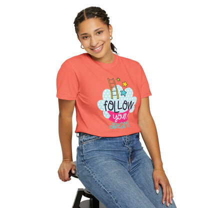 Follow Your Dreams Aspiration Determination Courage Night Wishes Unisex Heavy Cotton T-Shirt