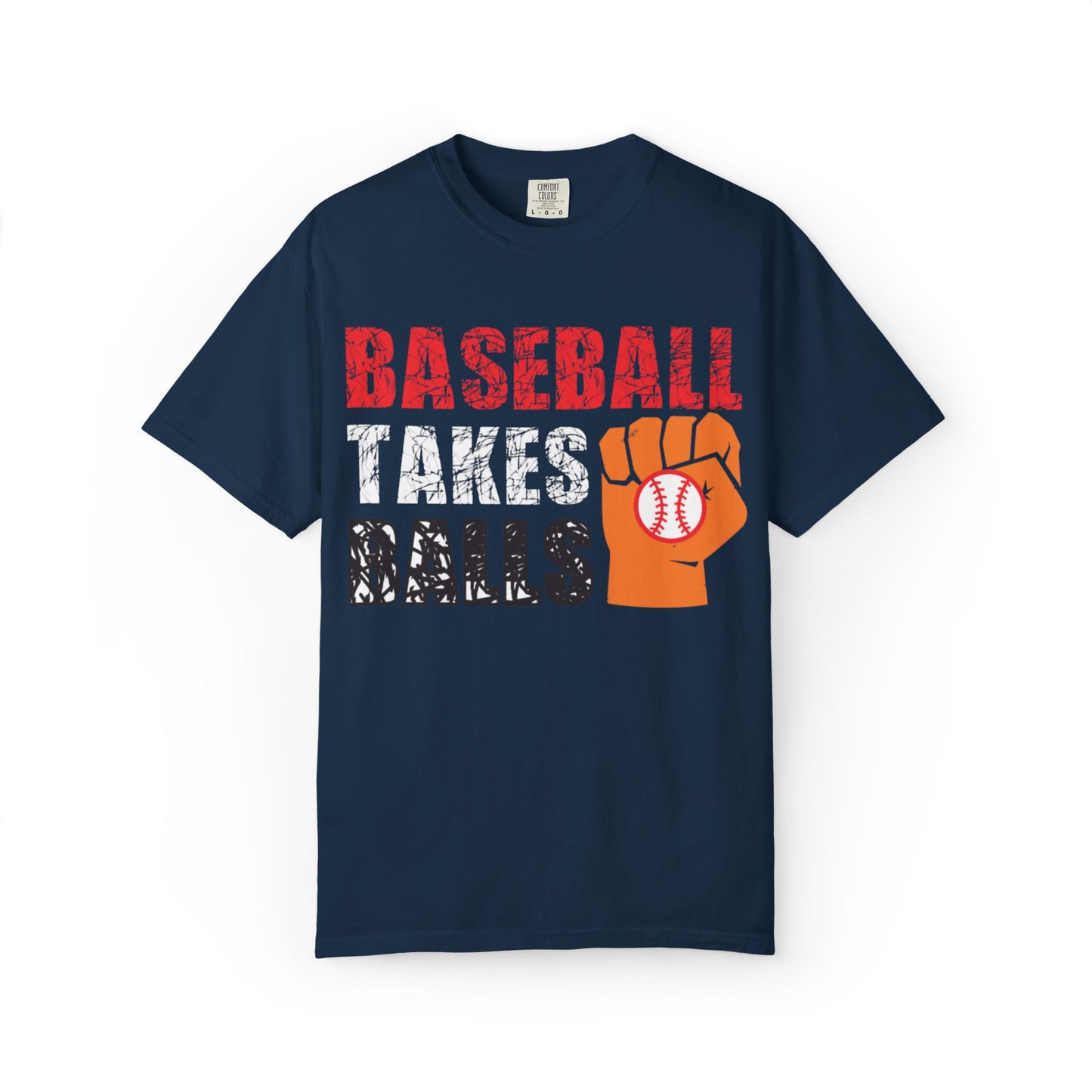 Baseball Takes Ball Defensive Prowess Tee Fielding Excellence Outfield Expertise Unisex Heavy Cotton T-Shirt