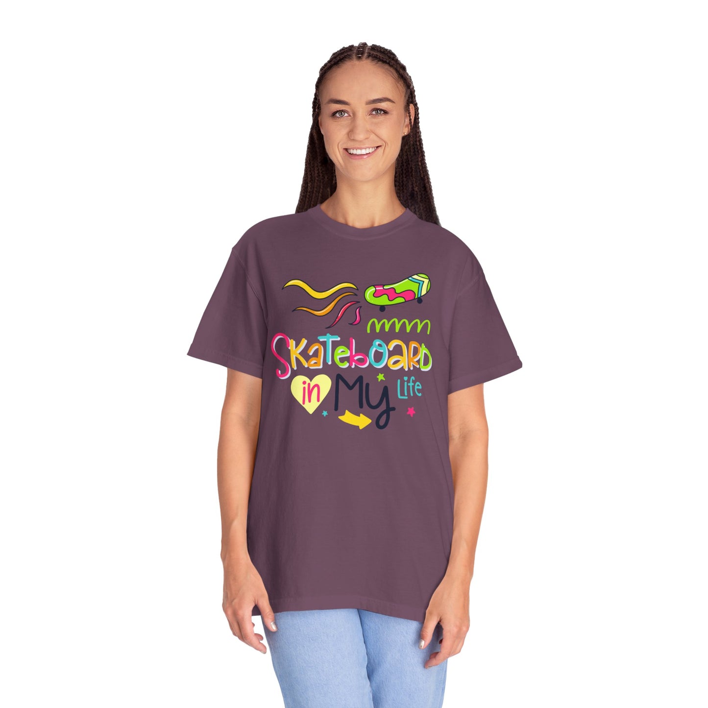 Skateboard In My Life Skater Competitions Boarding Fitness Tee Unisex Heavy Cotton T-Shirt