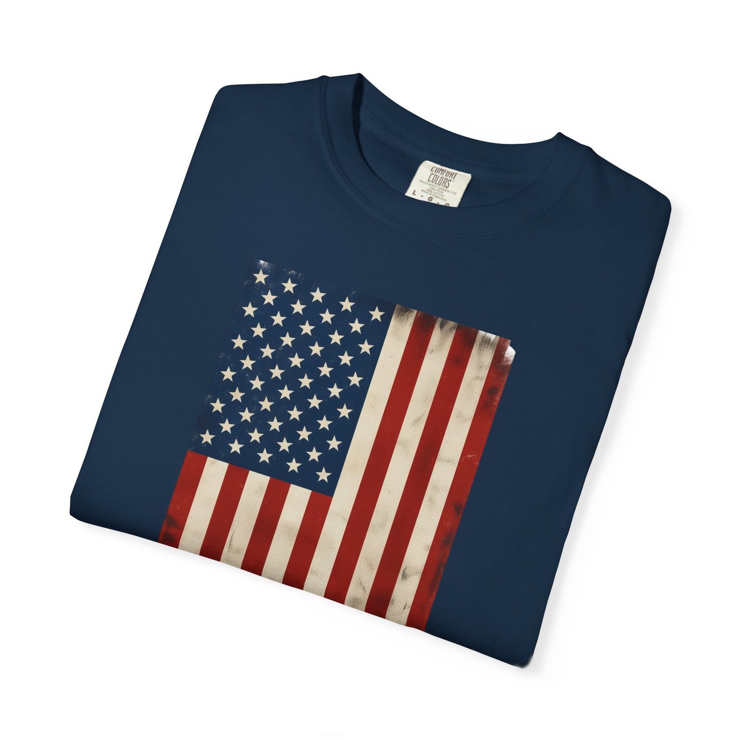Flag USA - Unisex Garment-Dyed T-shirt