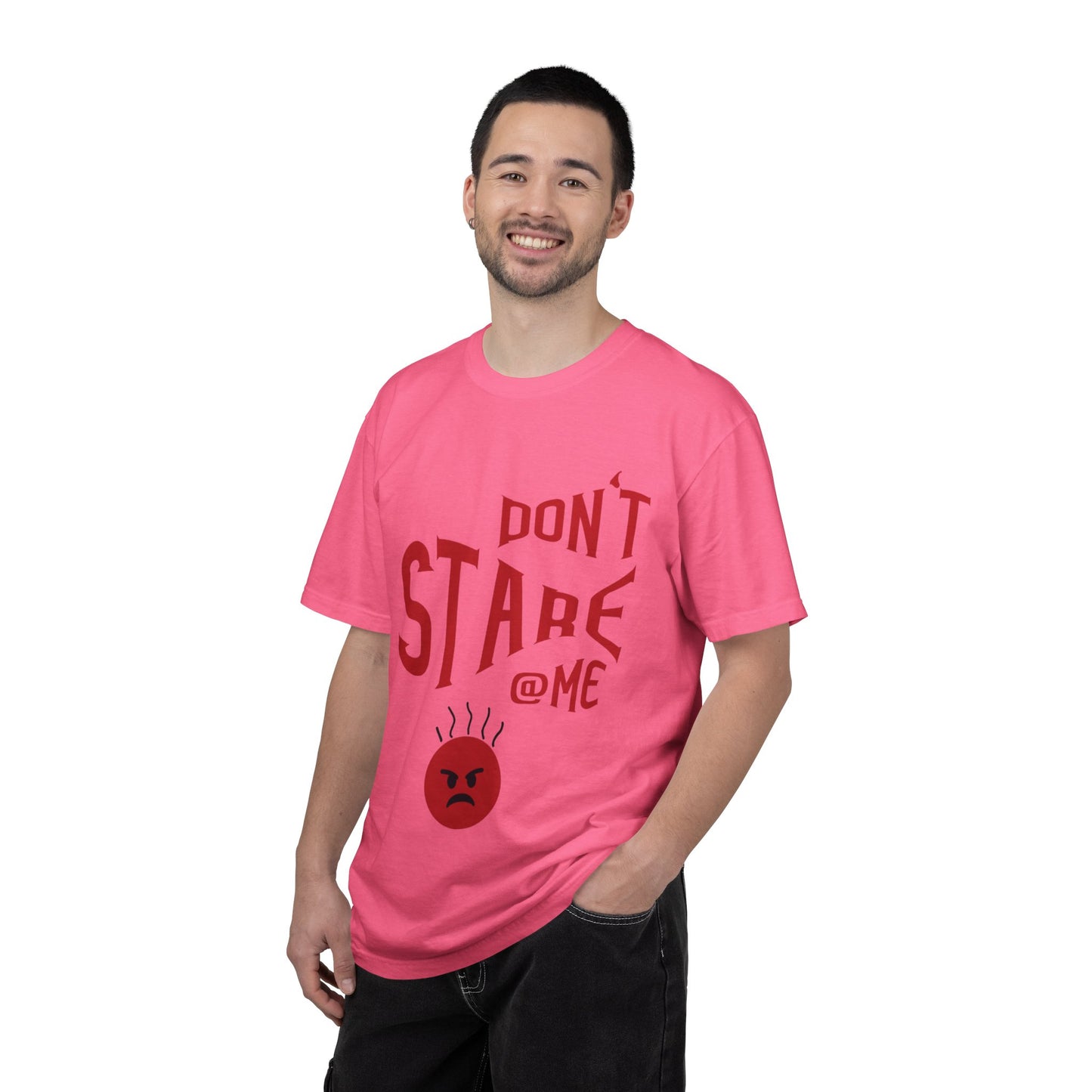 Don’t Stare Me Politeness Tee Personal Space Self-Consciousness Respect Boundaries Unisex Heavy Cotton T-Shirt