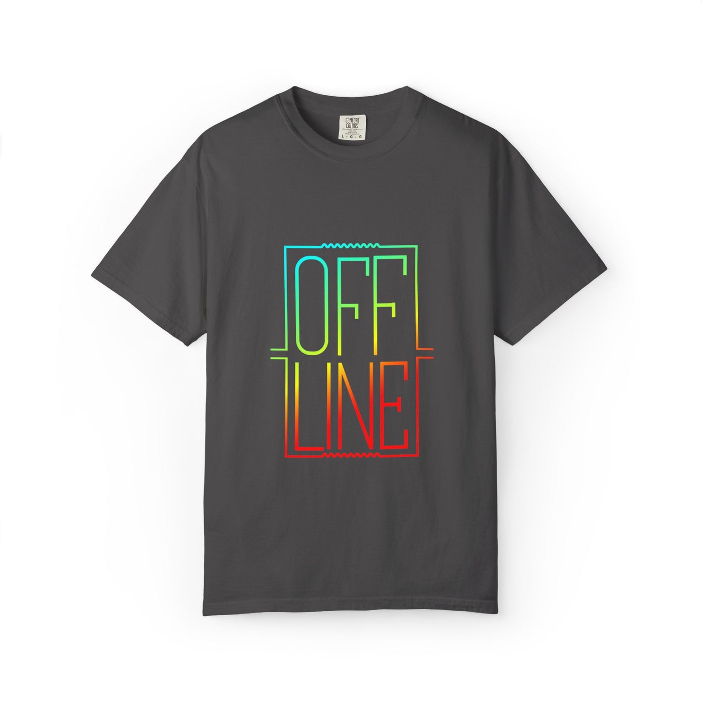 Offline Tech-Free Funny Tee Unplugged Disconnect Relaxation Peaceful Living No Screen Digital Break Unisex Heavy Cotton T-Shirt