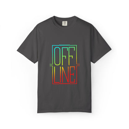 Offline Tech-Free Funny Tee Unplugged Disconnect Relaxation Peaceful Living No Screen Digital Break Unisex Heavy Cotton T-Shirt