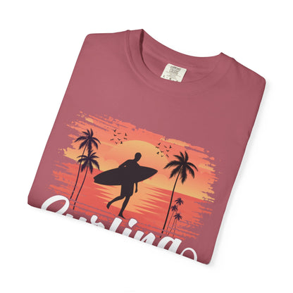 Exciting Surfing Catch The Wave Barrels & Breaks Shortboard Beach Vibes Unisex Heavy Cotton T-Shirt
