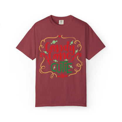 Candy Cane Cutie Enjoying Tee Tiny Helpers Jingle Bell Bling Festival Season Merry Christmas Unisex Heavy Cotton T-Shirt