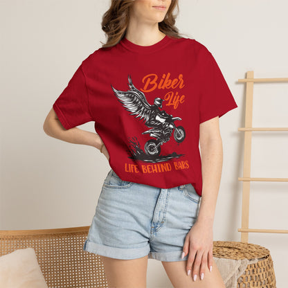 Thriller Live Behind Bars Secret Of Life Journey Over Destination Two Wheeled Adventures Unisex Heavy Cotton T-Shirt
