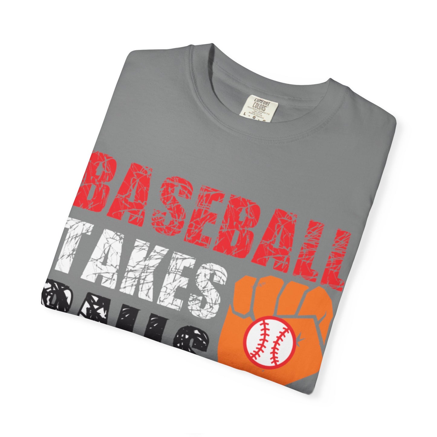 Baseball Takes Ball Defensive Prowess Tee Fielding Excellence Outfield Expertise Unisex Heavy Cotton T-Shirt