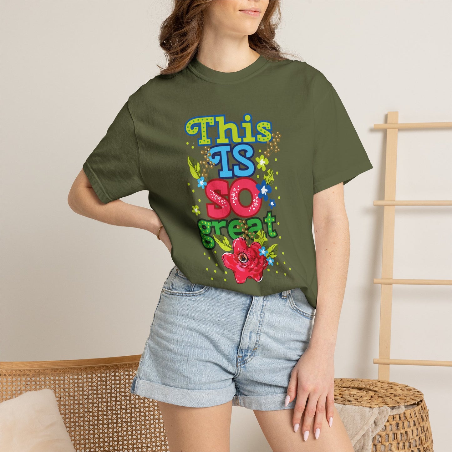 This Is So Great Encouragement Self-belief Tee Moral Support Hopefulness Positivity Inspired Proud Unisex Heavy Cotton T-Shirt