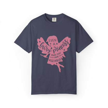 Even A Fairy Princess Must Eat Her Vegetables Parenting Advice Tee Healthy Eating Balanced Diet Unisex Heavy Cotton T-Shirt
