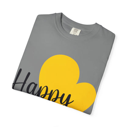 Happy Family Peaceful Paradise Tee Cherished Space Heartfelt Haven Unisex Heavy Cotton T-Shirt