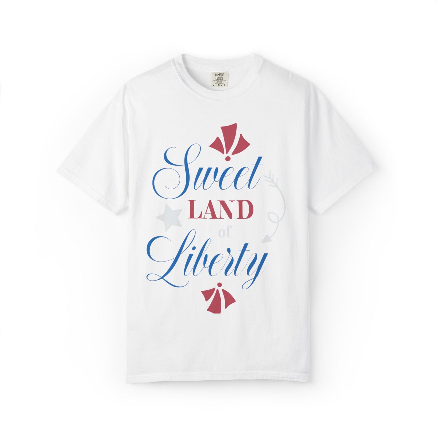 Sweet Land Of Liberty Equality American Values Country Love USA Flag Patriotic Tee Loyalty Fairness Unity Unisex Heavy Cotton T-Shirt