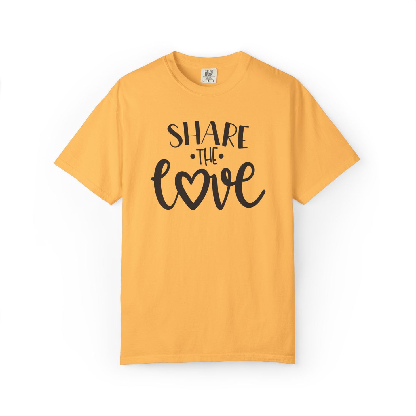 Share The Love Kindness Tee Compassion Empathy Support Community Affection Unisex Heavy Cotton T-Shirt