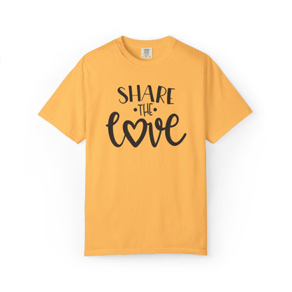 Share The Love Kindness Tee Compassion Empathy Support Community Affection Unisex Heavy Cotton T-Shirt