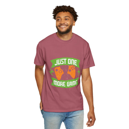 Funny Just One More Game Lost In The Game Gamer Zone Sarcastic Role-Playing Game Unisex Heavy Cotton T-Shirt