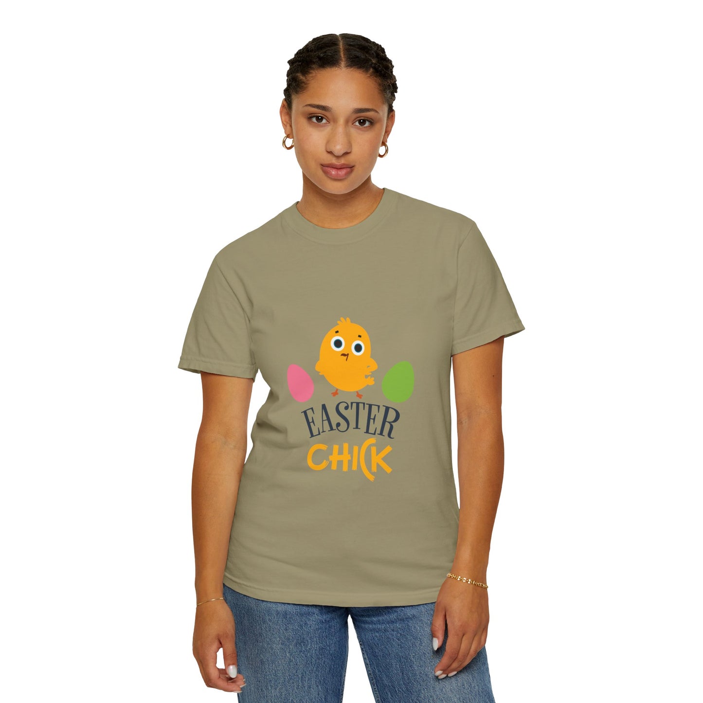 Easter Chick Holy Week Easter Celebration Spring Festival Tee Christian Holiday Easter Eggs Good Friday Unisex Heavy Cotton T-Shirt
