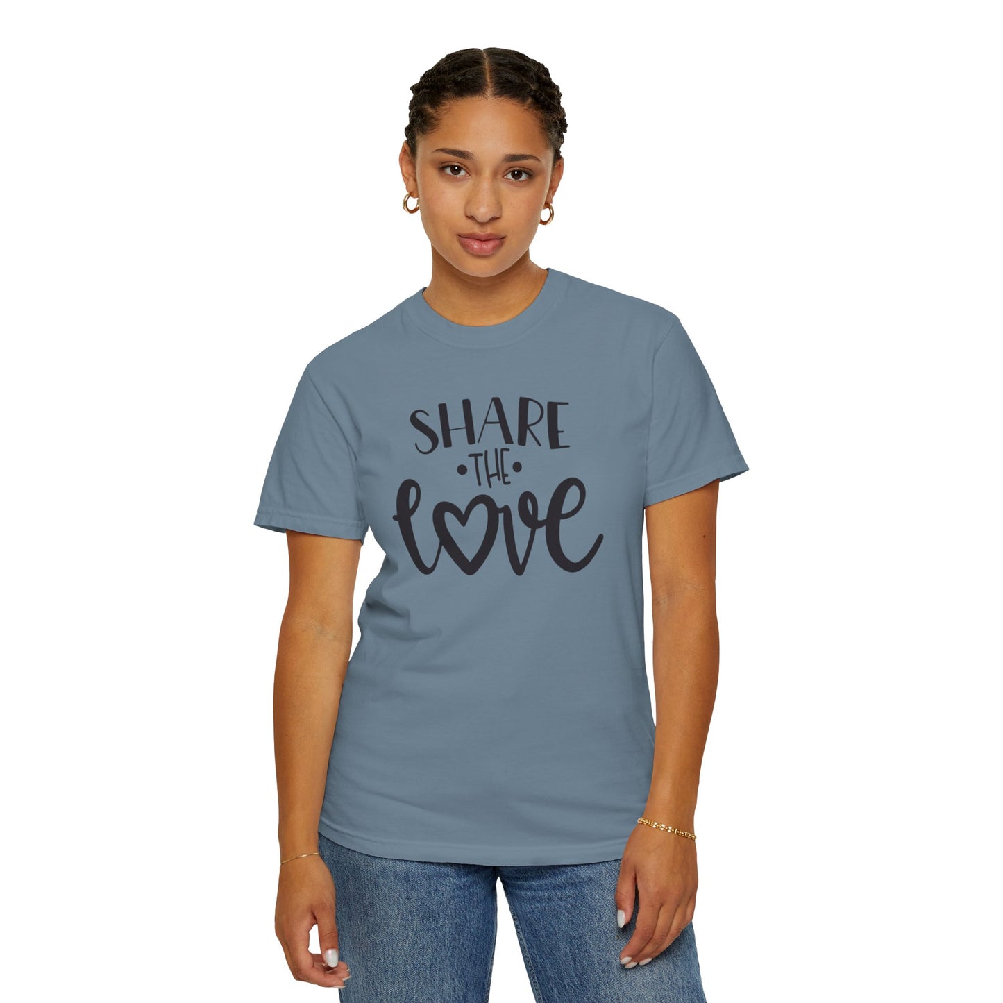 Share The Love Kindness Tee Compassion Empathy Support Community Affection Unisex Heavy Cotton T-Shirt