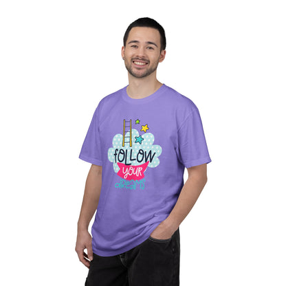 Follow Your Dreams Aspiration Determination Courage Night Wishes Unisex Heavy Cotton T-Shirt