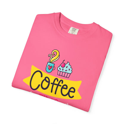 Funny Coffee Time Beans Latte Lovers Tee Black Brew Addicted Barista Freak Unisex Heavy Cotton T-Shirt