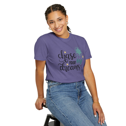 Chase Your Dreams Creativity Imagination Tee Determination Reach For The Stars Unisex Heavy Cotton T-Shirt
