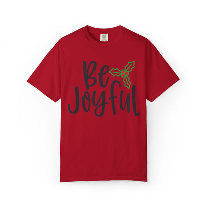 Be Joyful Festival Season Tee Twinkle Lights New Year Celebration Merry Christmas Noel Delight Unisex Heavy Cotton T-Shirt
