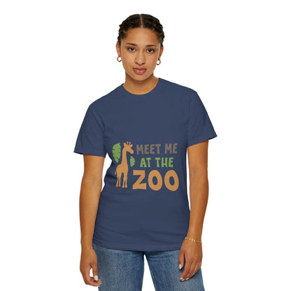 Meet Me At Zoo Wildlife Conservation Tee Animal Welfare Safari Aquarium Outreach Programs Unisex Heavy Cotton T-Shirt