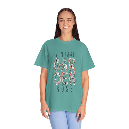 Vintage Garden Rose Heartwarming Lovely Trendy Tee Sweet Charismatic Beautiful Fragrance Happiness Unisex Heavy Cotton T-Shirt