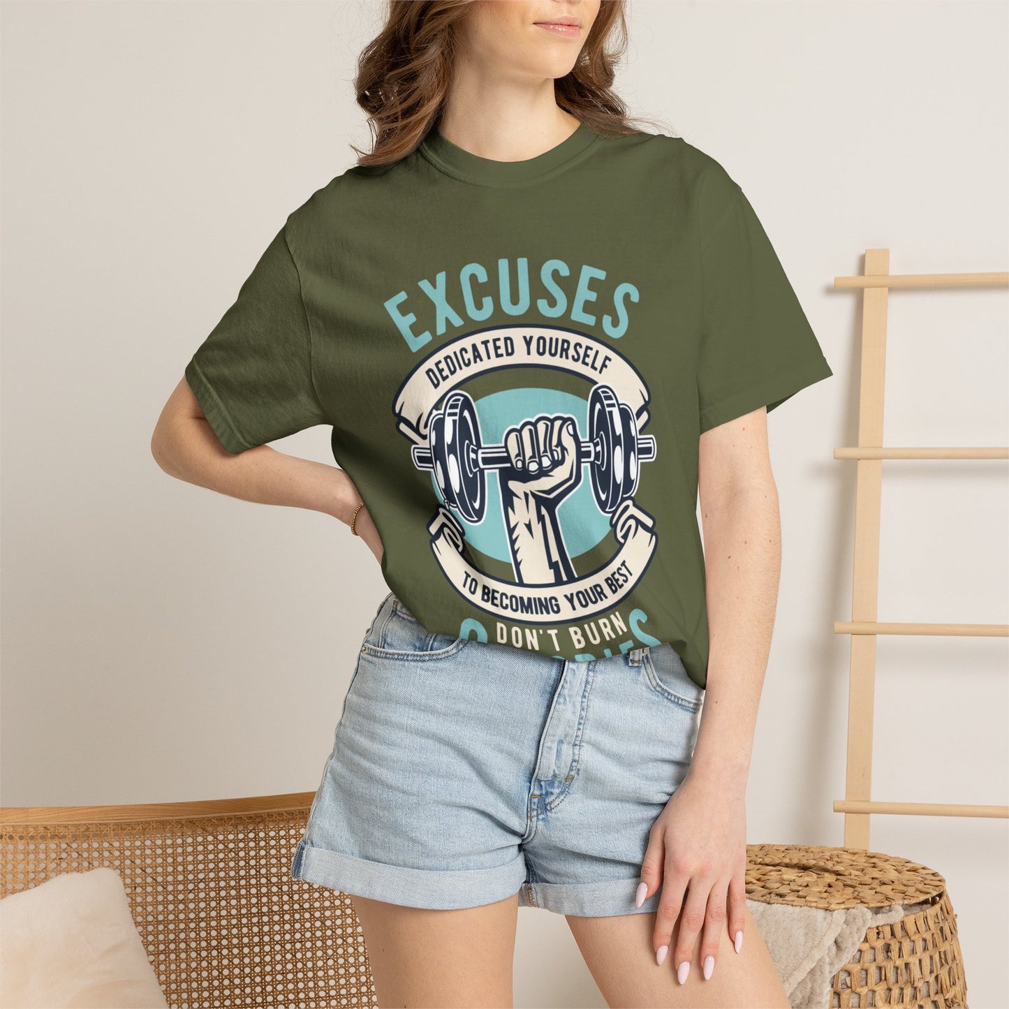 100% cotton (fiber content may vary for different colors) Medium fabric (5.3 oz/yd² (180 g/m²)) Dedicated Yourself To Becoming Your Best Don’t Burn Calories Unisex Heavy Cotton T-Shirt