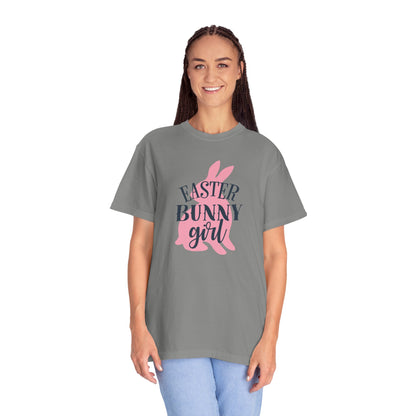 Easter Bunny Girl Holy Week Celebration Spring Festival Tee Christian Holiday Excitement Eggs Good Friday  Unisex Heavy Cotton T-Shirt