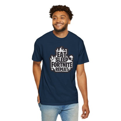 Eat Sleep Fortnite Battle Royale Squad Gameplay Passion Tee Solo Missions Social Gaming Unisex Heavy Cotton T-Shirt