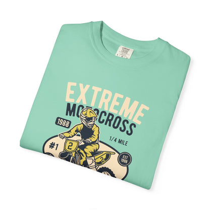 Extreme Champion Epic Trail Exploration Tee Thrill-Seeking Stunt Mastery Downhill Rush Unisex Heavy Cotton T-Shirt