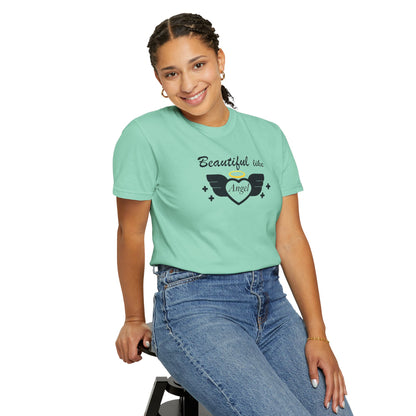 Beautiful Like Angel Politeness Tee Confidence Boost Stunning Gracefulness Unisex Heavy Cotton T-Shirt