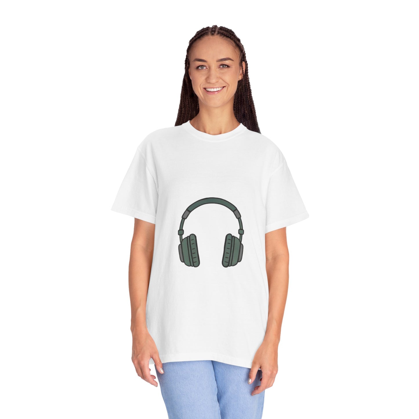 Head Phone Unisex Garment-Dyed T-shirt
