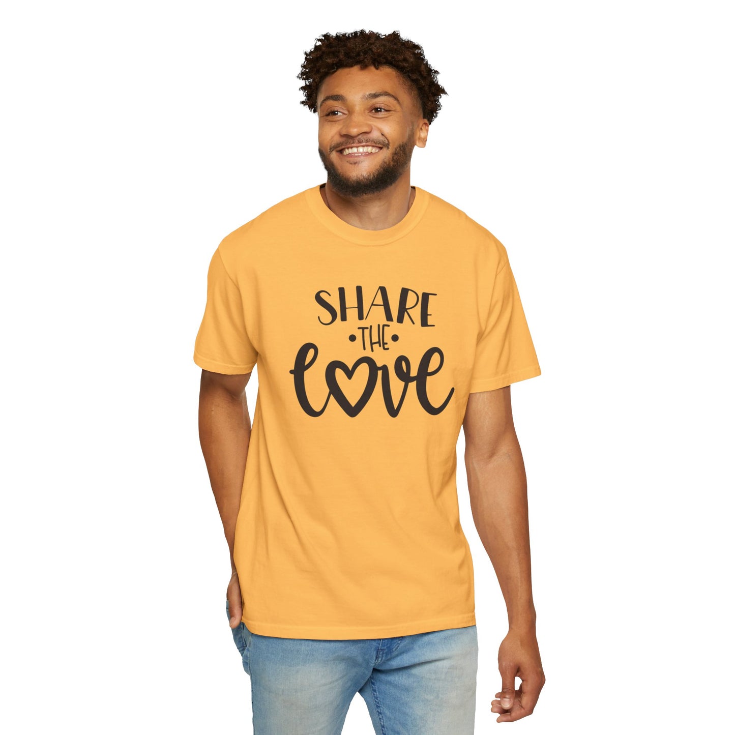 Share The Love Kindness Tee Compassion Empathy Support Community Affection Unisex Heavy Cotton T-Shirt