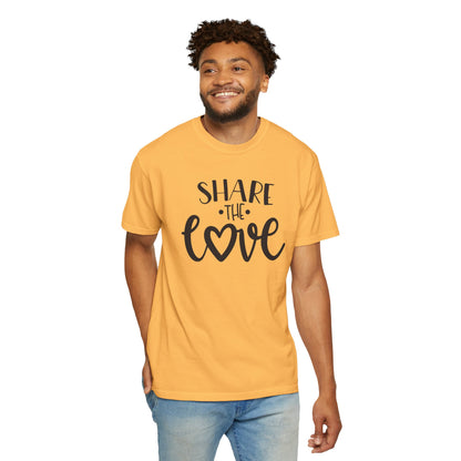 Share The Love Kindness Tee Compassion Empathy Support Community Affection Unisex Heavy Cotton T-Shirt