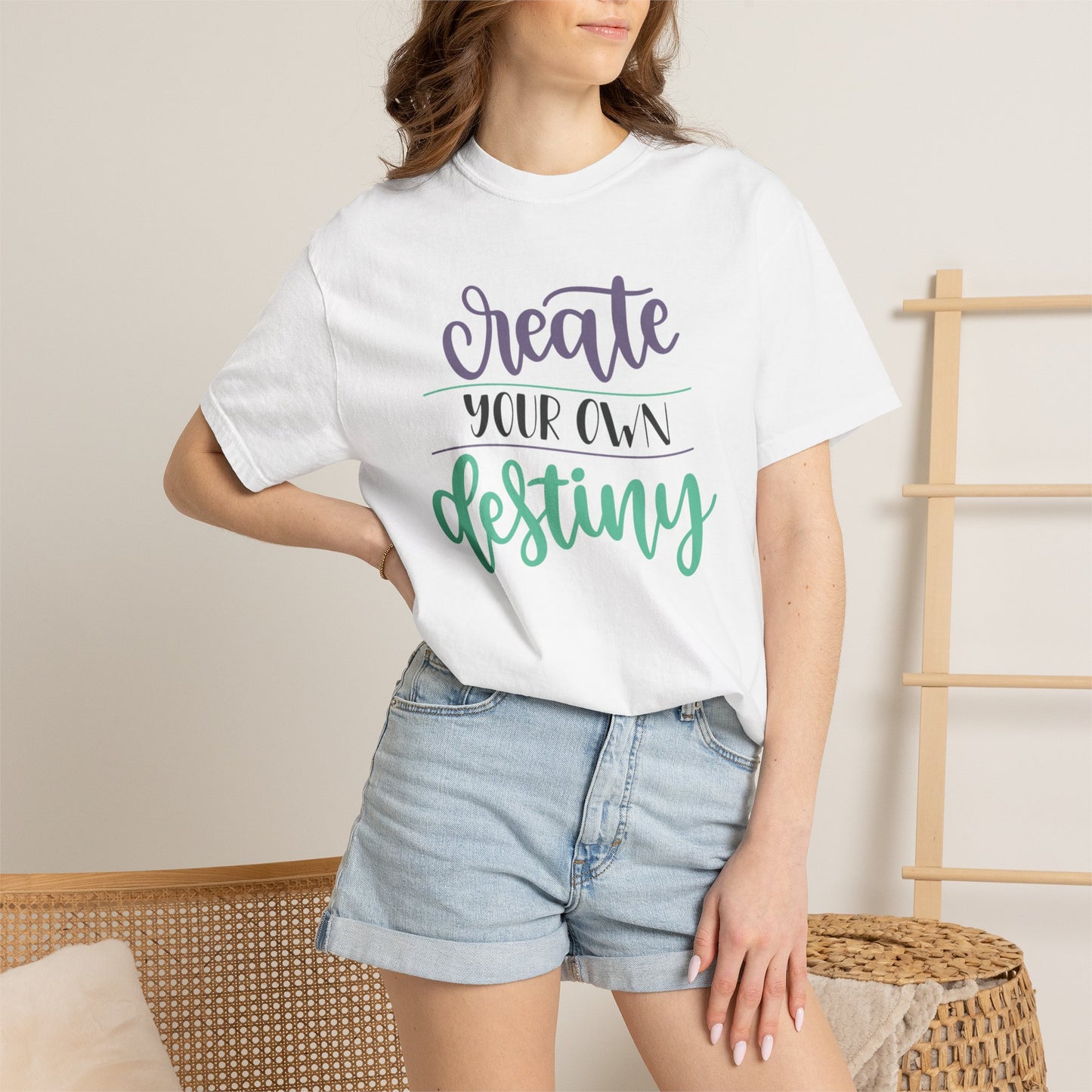 Create Your Destiny Embracing Challenges Tee Unbreakable Will Relentless Spirit Unyielding Determination Unisex Heavy Cotton T-Shirt